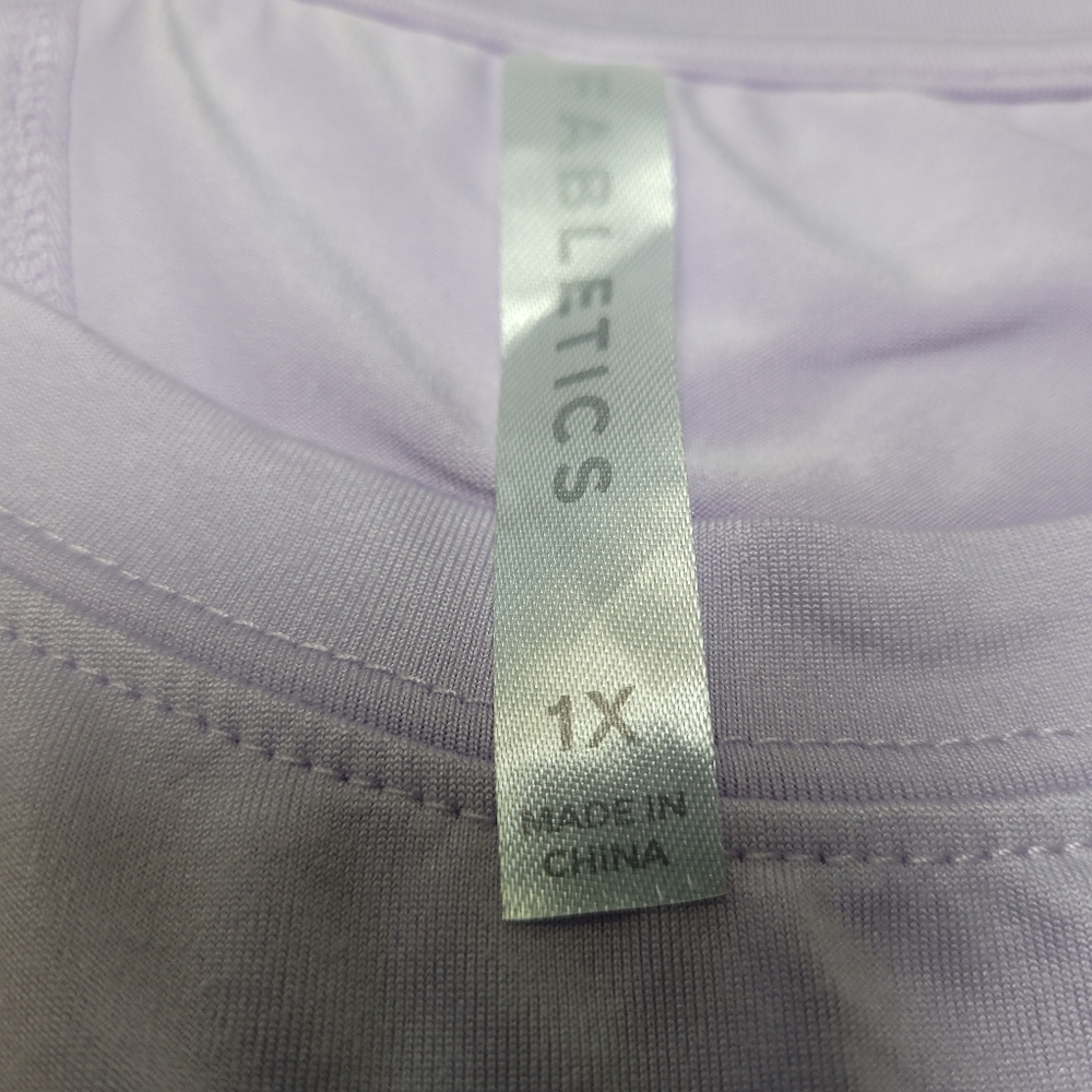 FABLETICS OPEN BACK PURPLE 1X - Picture 5 of 8